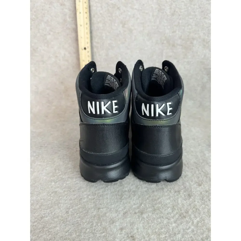Nike ACG Manoa Leather Black Iridescent High Top Hiking‎ Boots Mens 806833-001